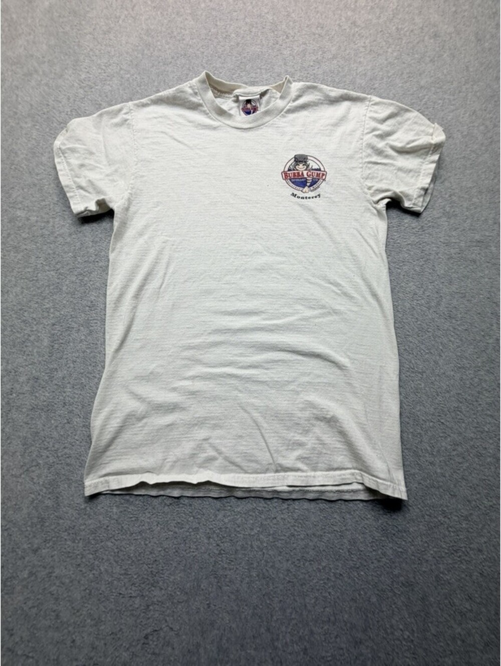 Bubba Gump Mens T Shirt XL White 1996 Forrest Gump Stupid Is As Stupid Does